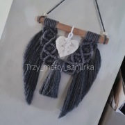 Makrama skrzydła na kiju sznurek handmade
