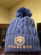 Zimowa czapka z pomponem granatowa