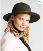 BARBOUR__kapelusz damski (S) wełna / zielony / olive / khaki / Fedora Hat