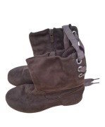 Dziewczęce zamszowe botki typu saszki rozmiar 32.