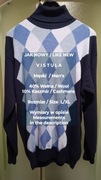 Vistula  Sweter z golfem z wełny i kaszmiru, 40% Wełna 10% Kaszmir,  L/XL