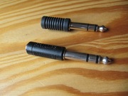 2 x Przejściówka stereo: gniazdo mały jack 3,5mm na wtyk duży jack 6,5mm