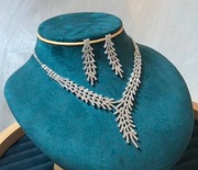 Srebrny komplet biżuterii z cyrkoniami 2