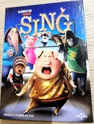 Sing film dvd dla dzieci animowany musical z książeczką 