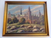 Stary obraz na płótnie FREDERIK SVENDSEN 1885-1975 .