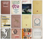 Poezja – zestaw 12 publikacji: Miłosz, Tuwim, Staff, Puszkin, Homer