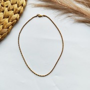 Łańcuszek złoty żmijka 41 cm 