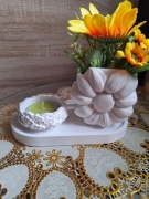 Komplet z gipsu ceramicznego 