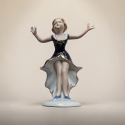 Dziewczynka w sukience balet taniec 