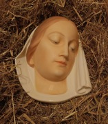 Pirkenhammer Madonna w welonie - plakieta lata 30 XX w.  (Czechosłowacja)