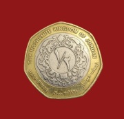 Moneta 1/2 dinara 2000, Jordania