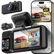 Wideorejstrator Redtiger F17 4k Ultra Wifi GPS przód tył Night Vision