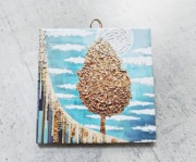 Obrazek Kafelek Płytka zawieszka 10x10cm Księżyc NocMvcha Nie Siada