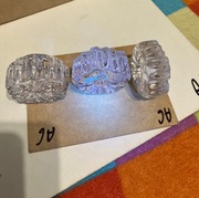 swieczniki 3szt Vintage Hadeland  30% PBO Krystal 