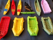 LEGO mix łódki kajaki pontony 10 szt.