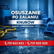 Osuszanie po zalaniu – Knurów | budynki | 24/7