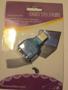 Adapter przejściówka 2x PS/2 na USB Klawiatura i mysz PS/2 na 1x USB