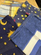 Zestaw 5xPoszewki na poduszkę 70x80 Kora Flanela Vintage 90s Słońce Księżyc