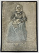 Mielenie kawy stara litografia wg Vincenta van Ghoga 