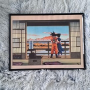 Plakat w ramce 40x30 Dragon Ball – Zen w Stylu Ukiyo-e