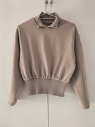beżowa krótka ciepła bluza * 36 S