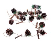 Łańcuch choinkowy z szyszek 155 cm choinka