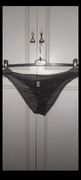 Seksi nowe czarne koronkowe majteczki Intimissimi roz 48-54.