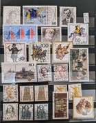 Niemieckie stemplowane znaczki z rocznika 1989