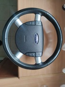 Ford Mondeo 3, kierownica skórzana z poduszką i tempomatem, stan bdb