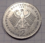 #224 Niemcy - RFN 2 marki 1991 D - Strauss