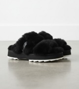 EMU Australia Wobbegong Black, kapcie z wełny merino, r.37 (24 cm), nowe