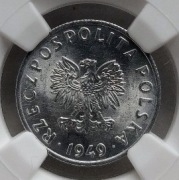 5 groszy 1949  AL  NGC MS 63 