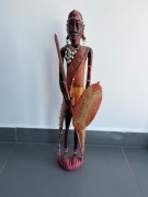 Masaj - figurka drewniana z Kenii - wys. ok 65 cm