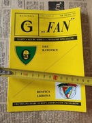 Program meczowy 1993 GKS Katowice Benfica Lizbona europejskie puchary 