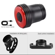 Inteligentna lampka rowerowa tylna. 