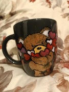 Kubek ręcznie malowany - Kubek Miś z milionem serc 