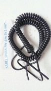 Przewód kabel prądowy spiralny OMY 3x1mm/ 3m.