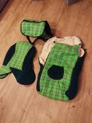 Śpiworek zimowy ocieplacz gondoli do wózka  dziecięcego na sanki z torebka