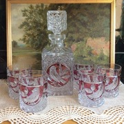 Hofbauer Red Birds Crystal Collection Zestaw do whisky  karafka szklanki