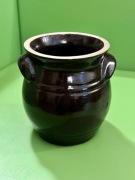 Kamionkowy garnek kamionka z uchwytami beczka PRL