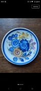 Talerz ceramiczny  ręcznie malowany KOŁO, prl