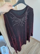 błyszczacy sweter glamour uni