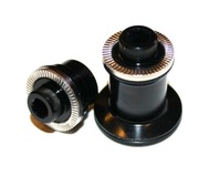 Kapsle piasty tył NOVATEC F522SB kpl. czarne / oś tył