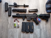 Replika ASG duży zestaw okazja ar15 M16 ak47 airsoft 