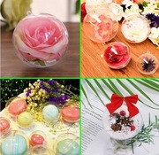 20 sztuk przezroczystych bombek choinkowych, 6 cm