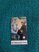 Obrazek z relikwią św.Maksymiliana Kolbe