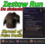 Diablo 4 Shroud of False Death Zestaw Run ETERNAL Wieczność Gold