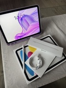 iPad 10.9 generacji 2022 Wi-Fi 64 GB Srebrny Apple Pencil USB-C Etui Folia