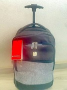 Plecak GABOL model SAGA, podróżny na kółkach, kabinowy w kolorze czarnym 