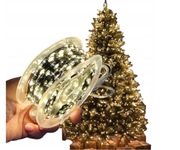 LAMPKI CHOINKOWE Świąteczne 1000 LED Ciepłe Białe 100m Drucik Szpula USB
